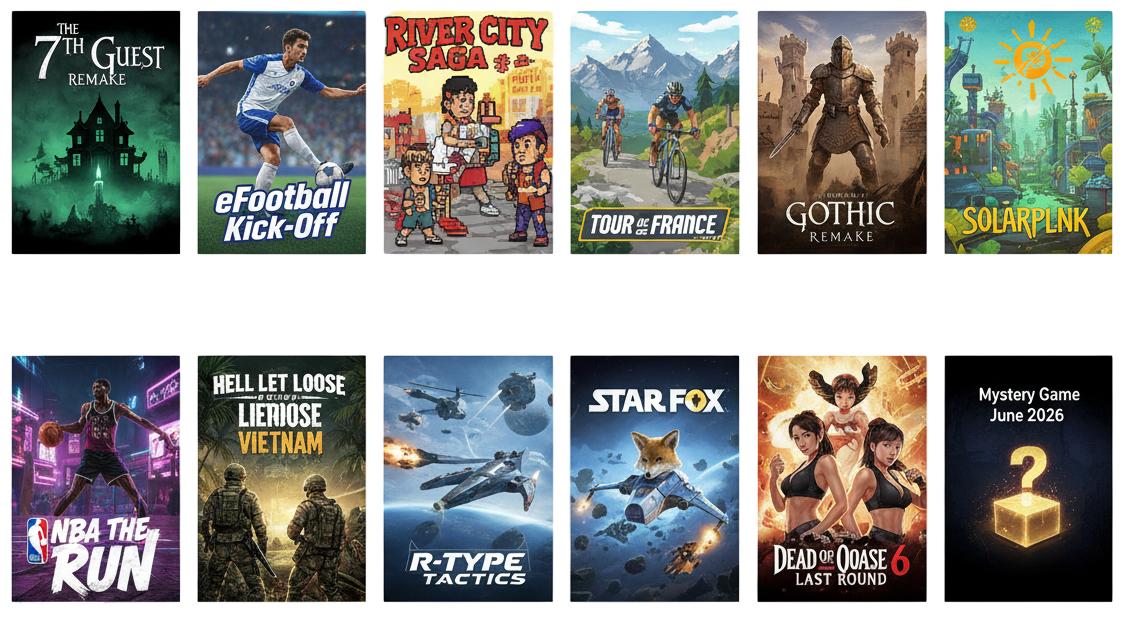 New Gaming Releases June 2026 - PS5 Xbox Series X/S Nintendo Switch 2 PC