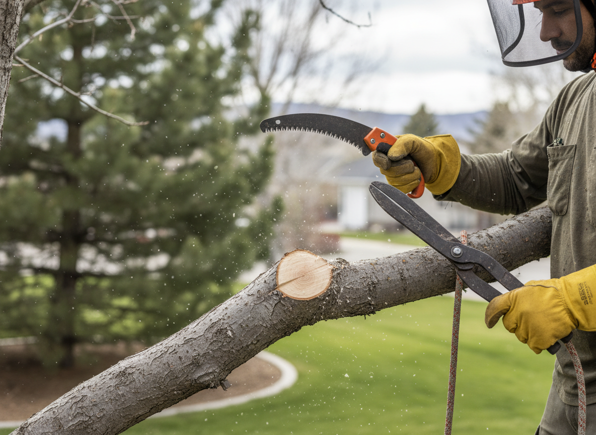 Understanding Tree Removal Costs in Ogden, UT: What You Really Need to Know - arborist pruning tools and PPE close-up in Northern Utah