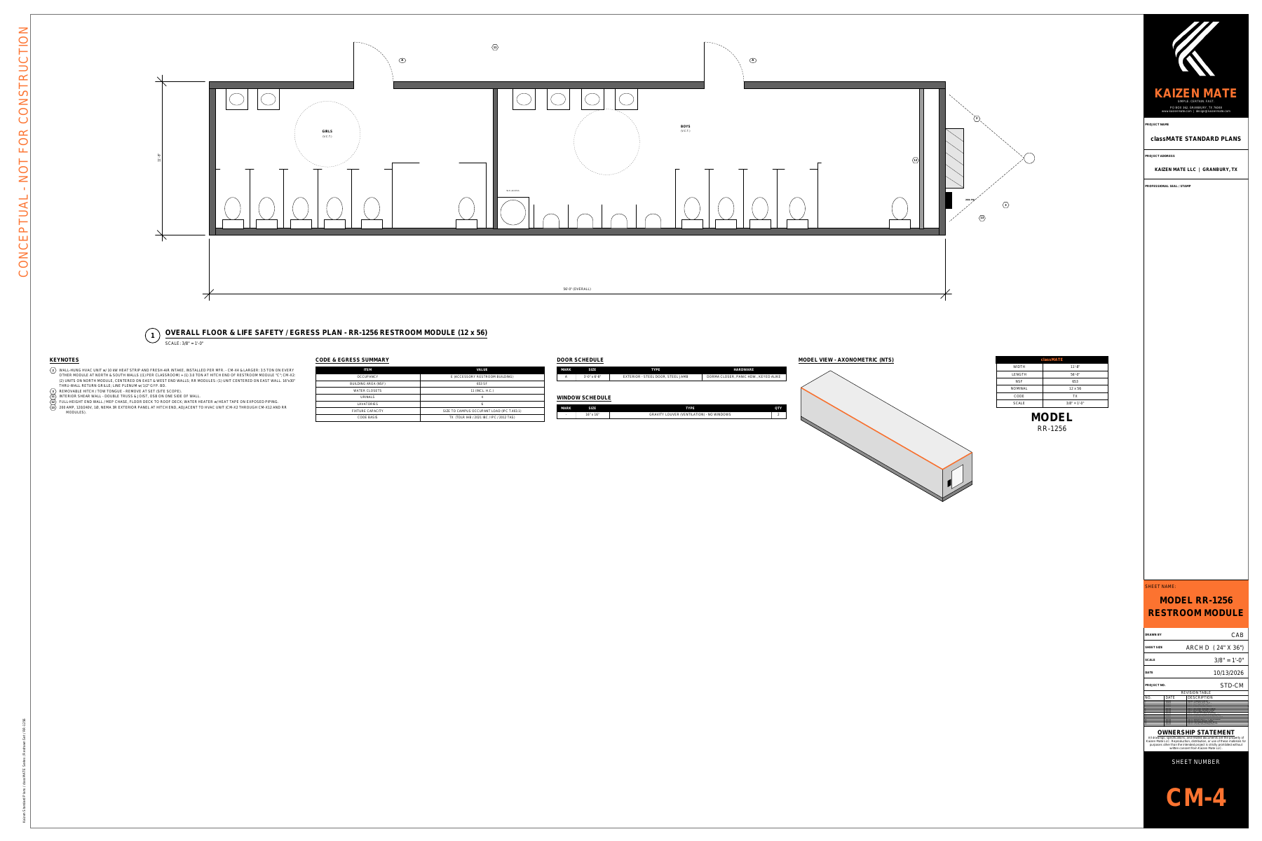 RR-1256 - Restroom Module