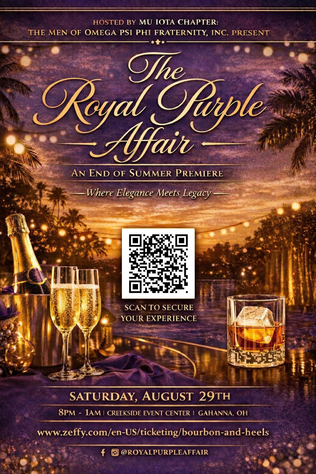The Royal Purple Affair flyer