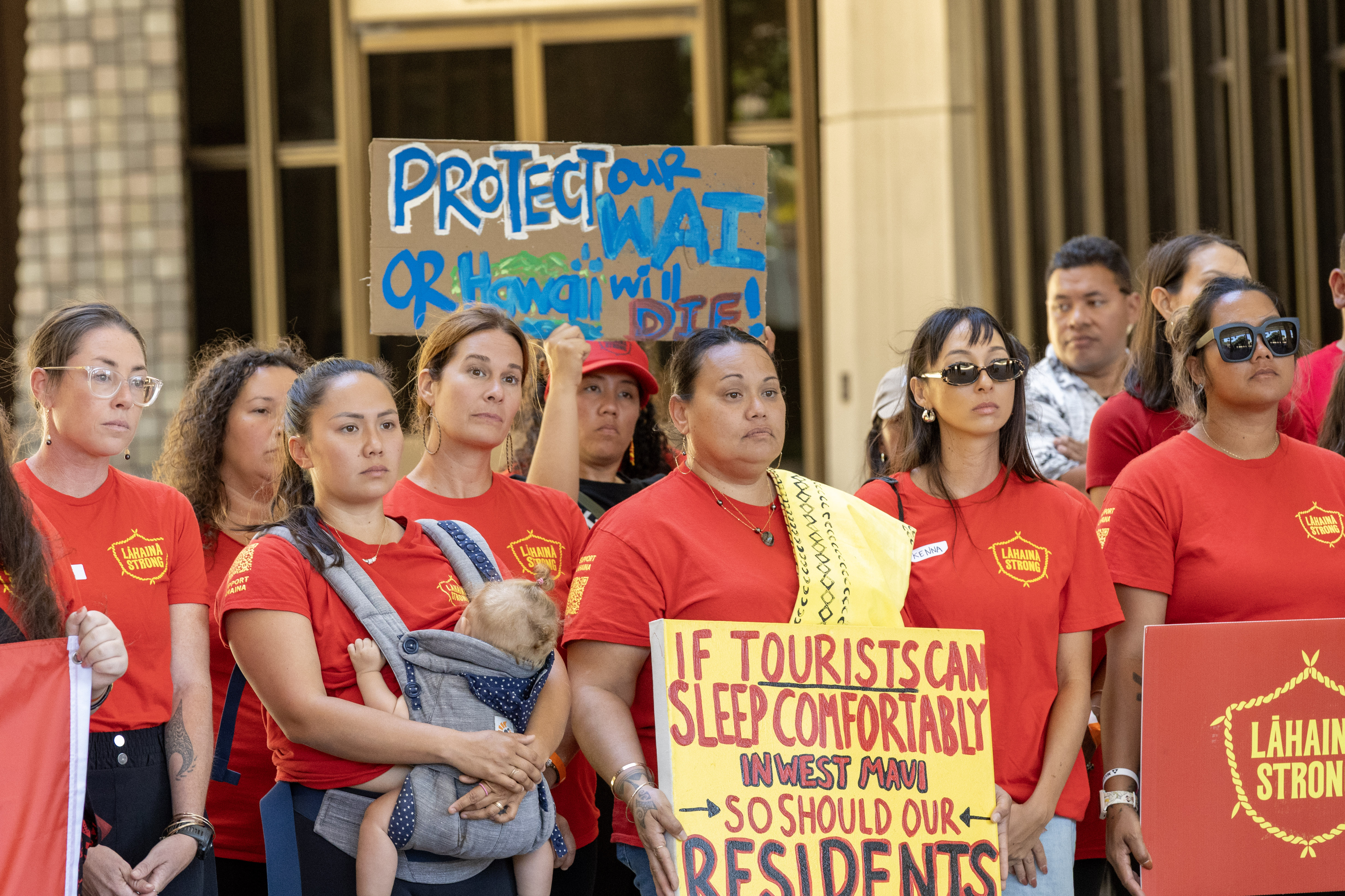 Lahaina Strong demonstration