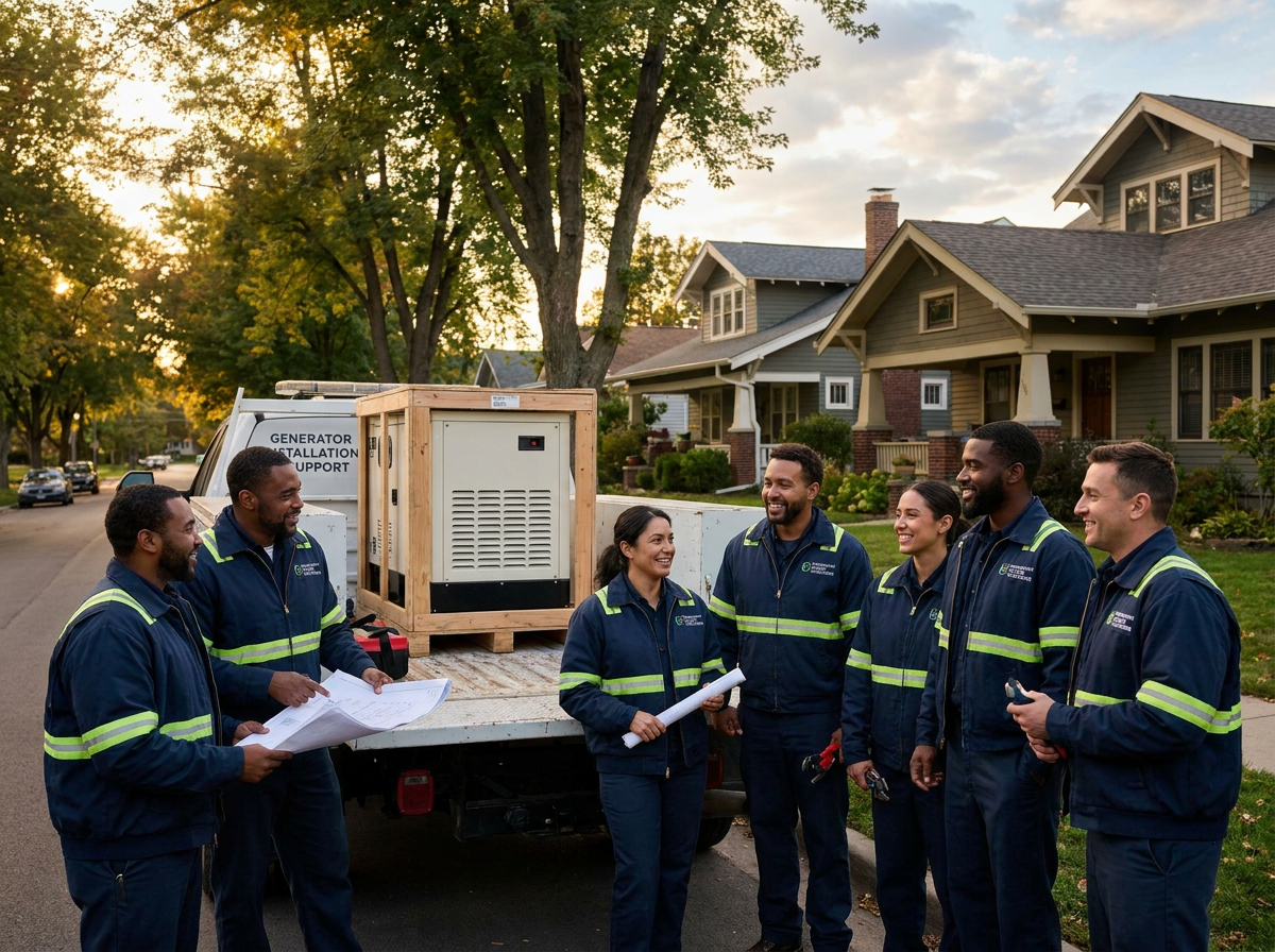 Power Up Generator Solutions nonprofit team