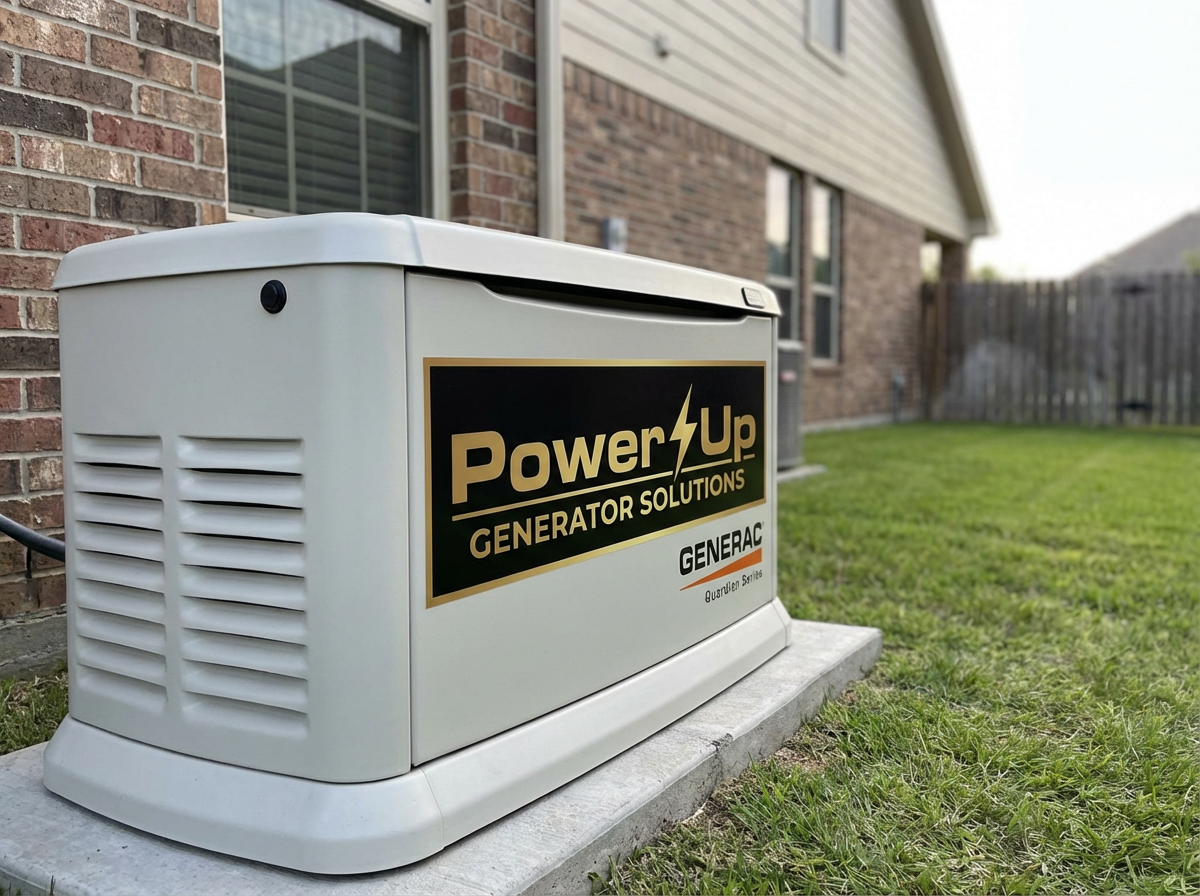 Generac home standby generator installation — professional setup by Power Up Generator Solutions nonprofit dealer