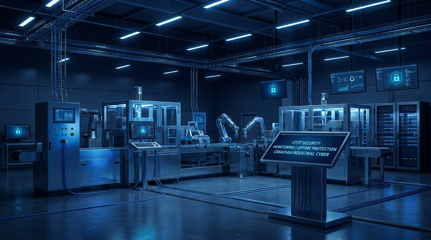 Manufacturing IT and OT cybersecurity infrastructure