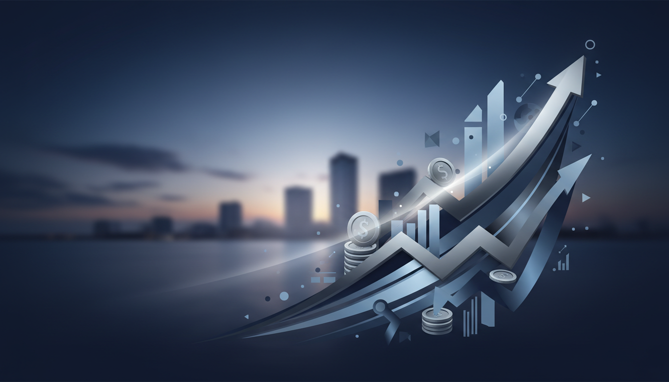 Abstract finance background