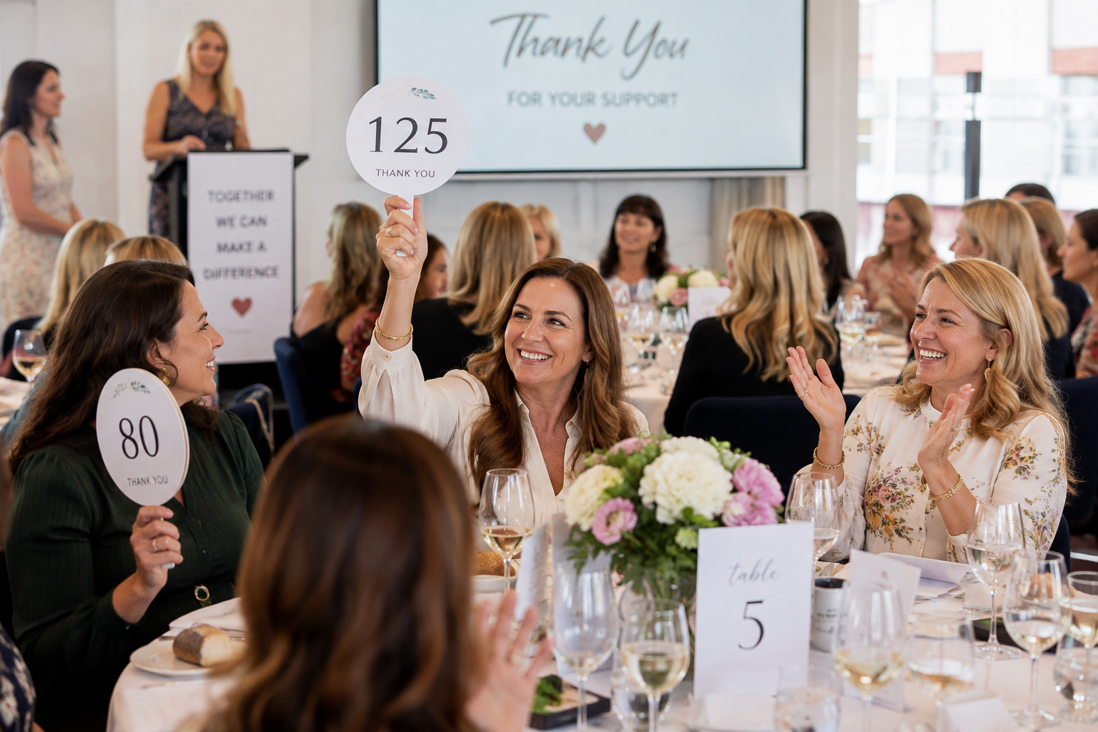 Guests at a DDF fundraising luncheon