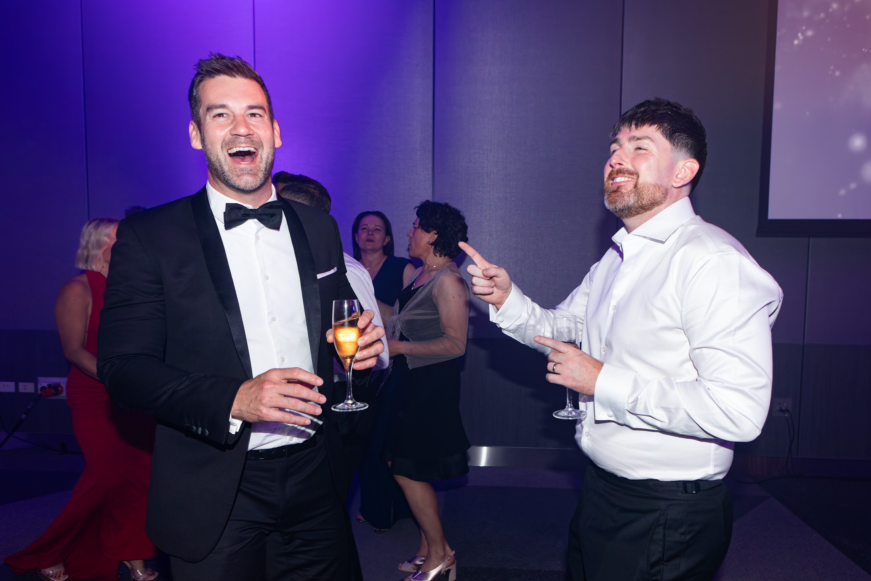 Guests laughing and celebrating at the Grey Matter Gala 2025