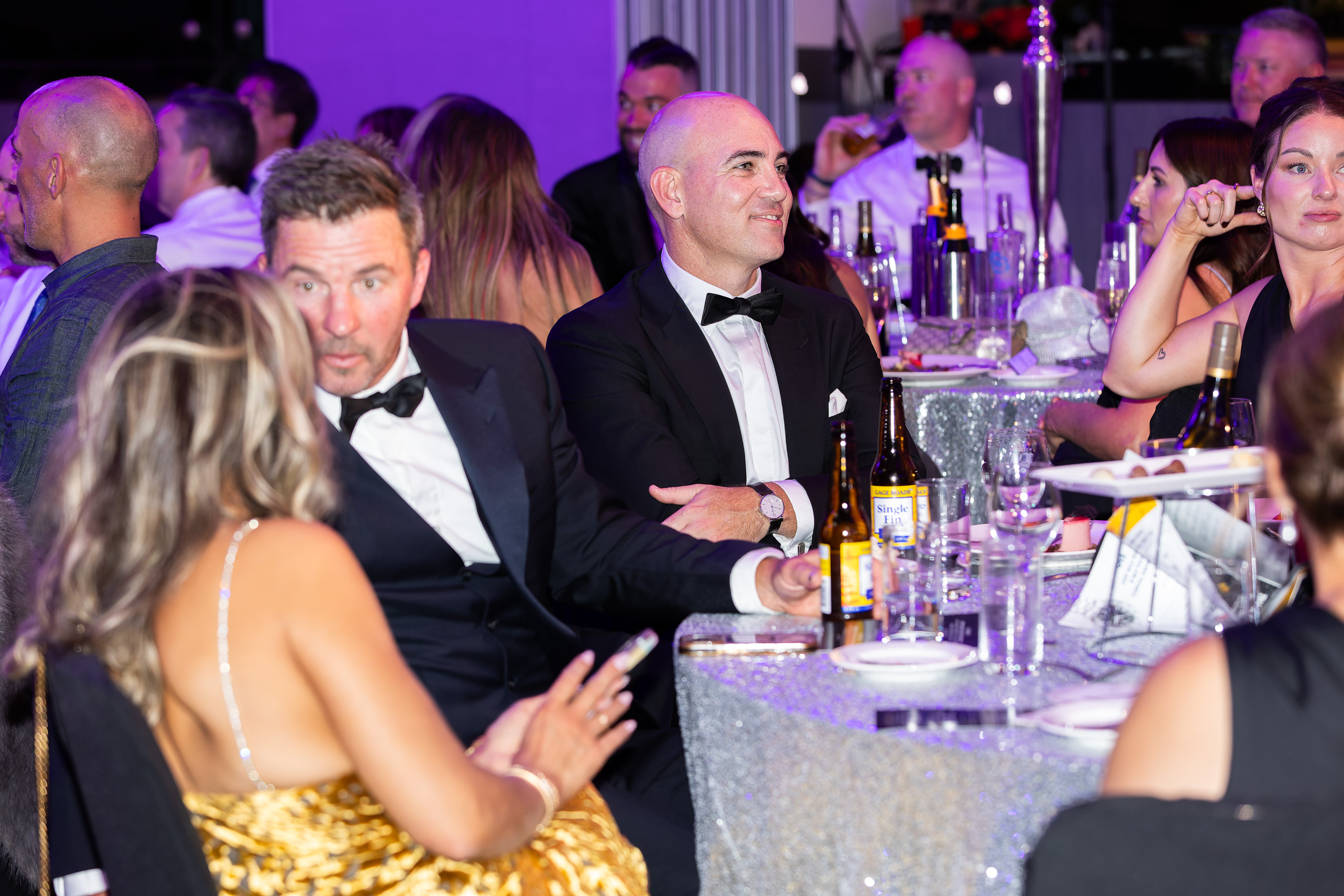 Black-tie guests enjoying the evening at the Grey Matter Gala 2025