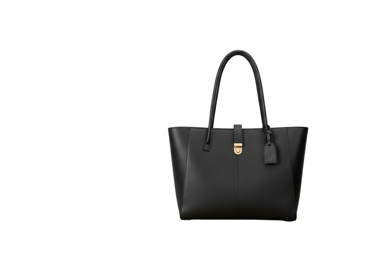 Conscience tote fits a 15-inch laptop — full-grain cowhide leather
