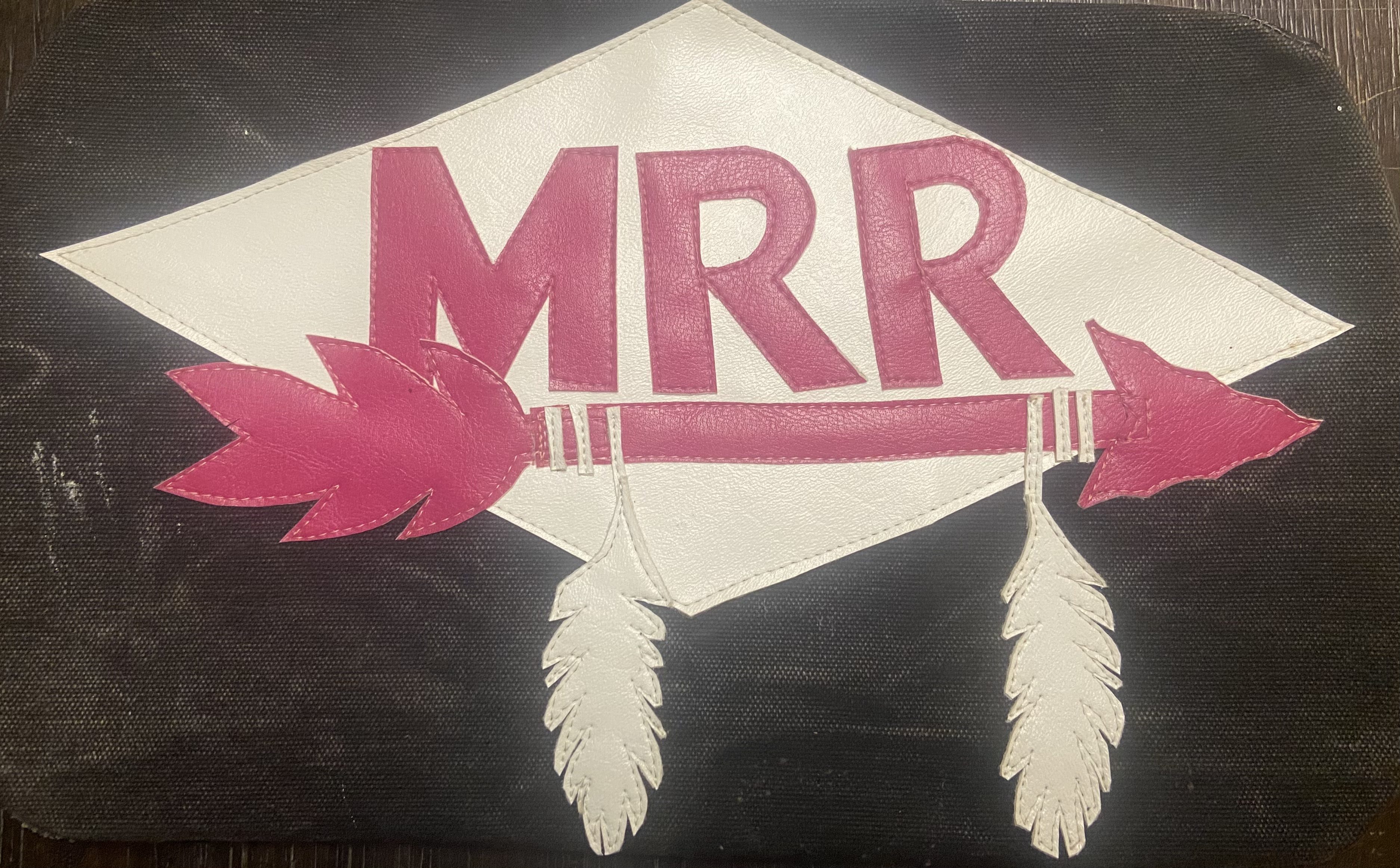 Customer-provided MRR arrowhead design on leather  reference photo