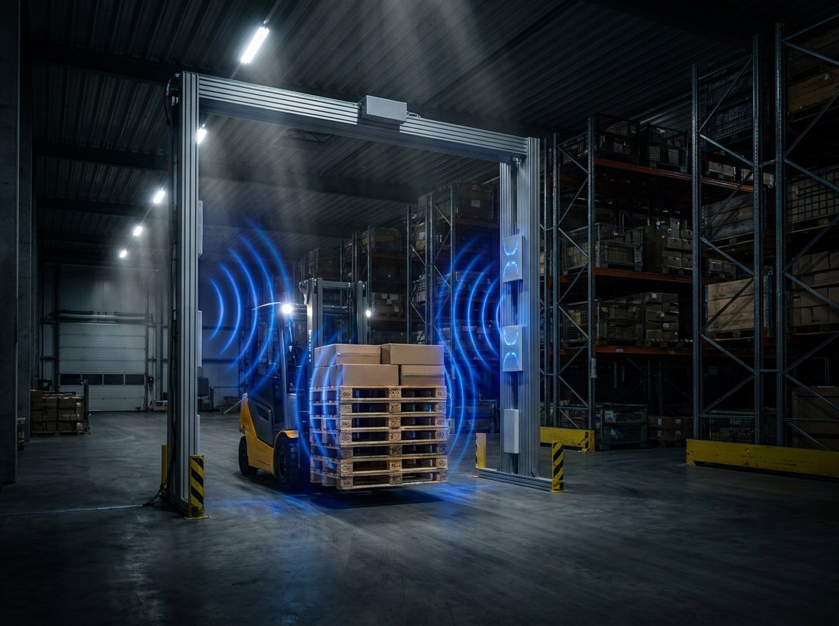 Zebra FX9600 fixed RFID portal reader in distribution center