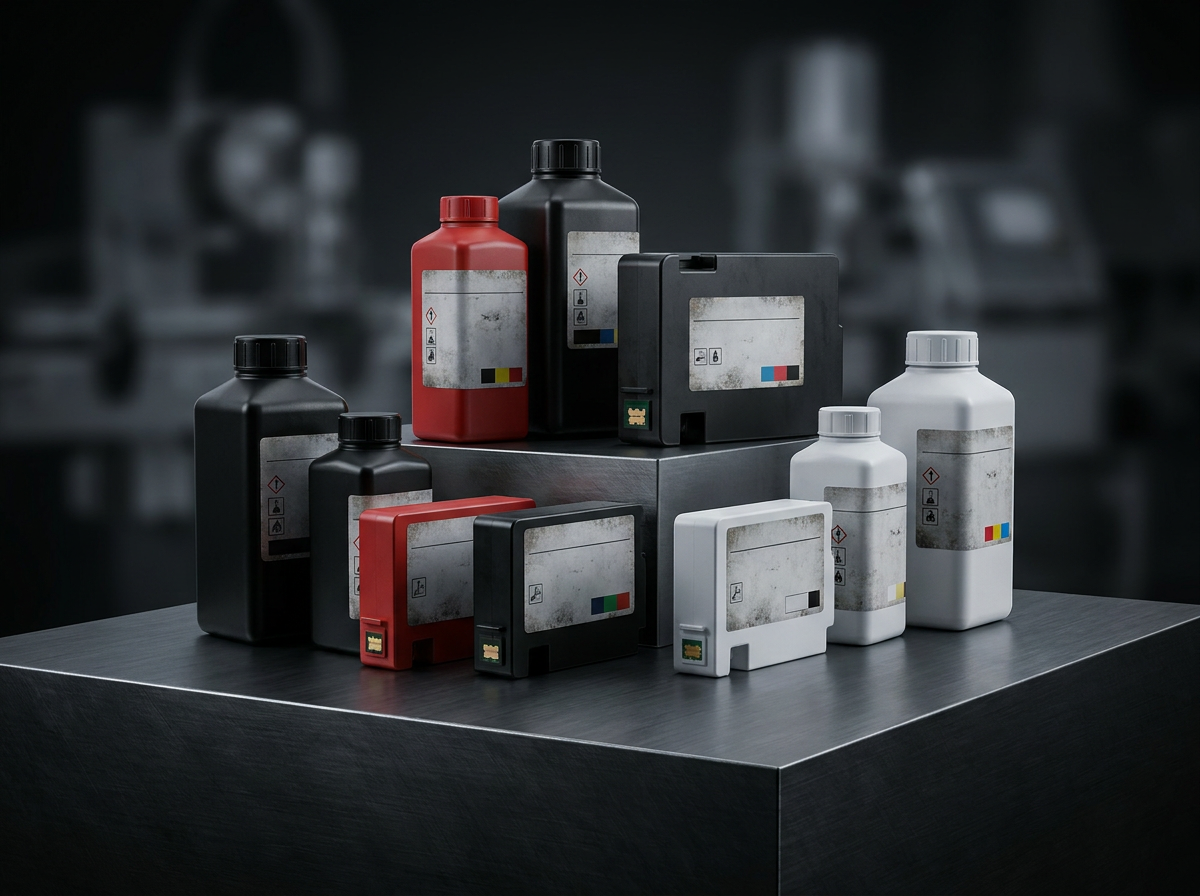 CIJ inks compatible with Domino, Videojet, Citronix — industrial supplies