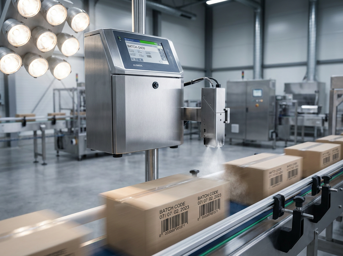 BestCode CIJ sur ligne de production industrielle