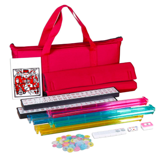 Nova Microdermabrasion American Mahjong Set, Red Soft Bag