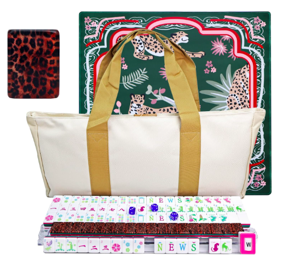 American Mahjong Game Set — Amber Acrylic Edition