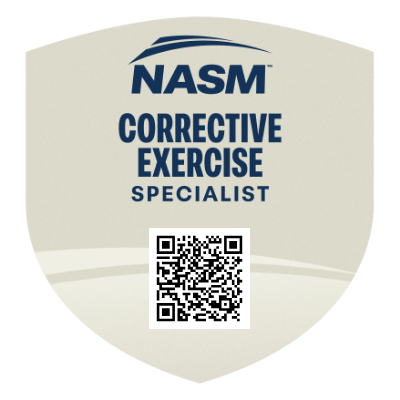 NASM Corrective Exercise Specialist CES Badge - Joel Jenkins Oklahoma City Personal Trainer