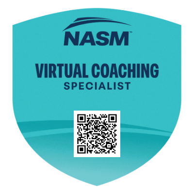NASM Virtual Coaching Specialist VCS Badge - Joel Jenkins Oklahoma City Online Personal Trainer