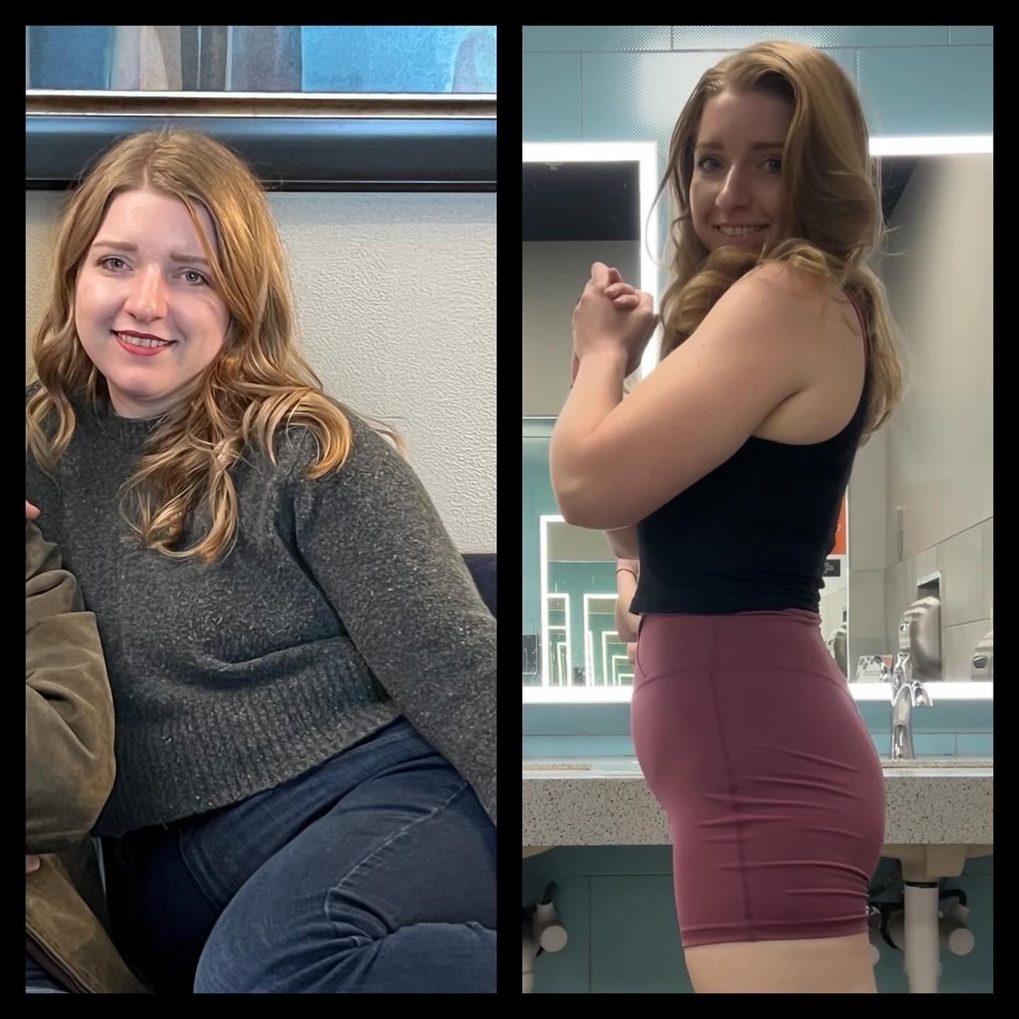 Weight loss transformation results from personal trainer in Oklahoma City