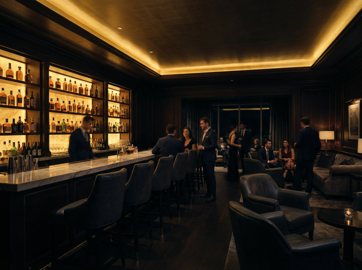 VIP lounge at Top Shelf Society