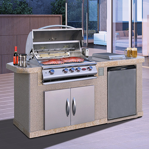 Cal Flame Escape Series Pacifica Q BBQ Island outdoor kitchen