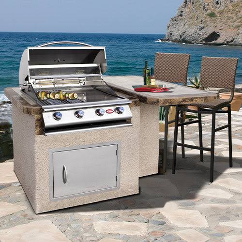 Cal Flame Kauai Q BBQ Island outdoor kitchen