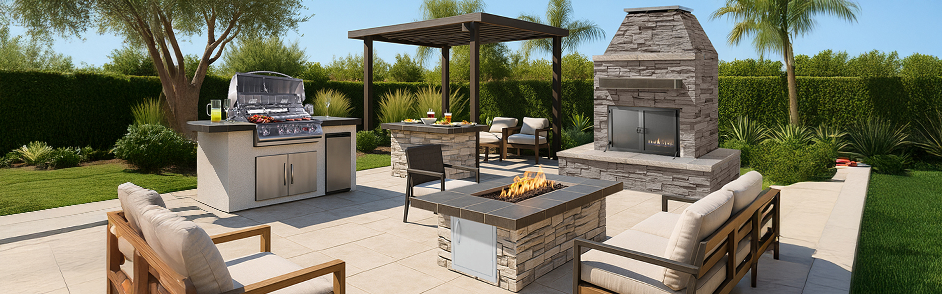 Cal Flame Outdoor Living Collection Hero