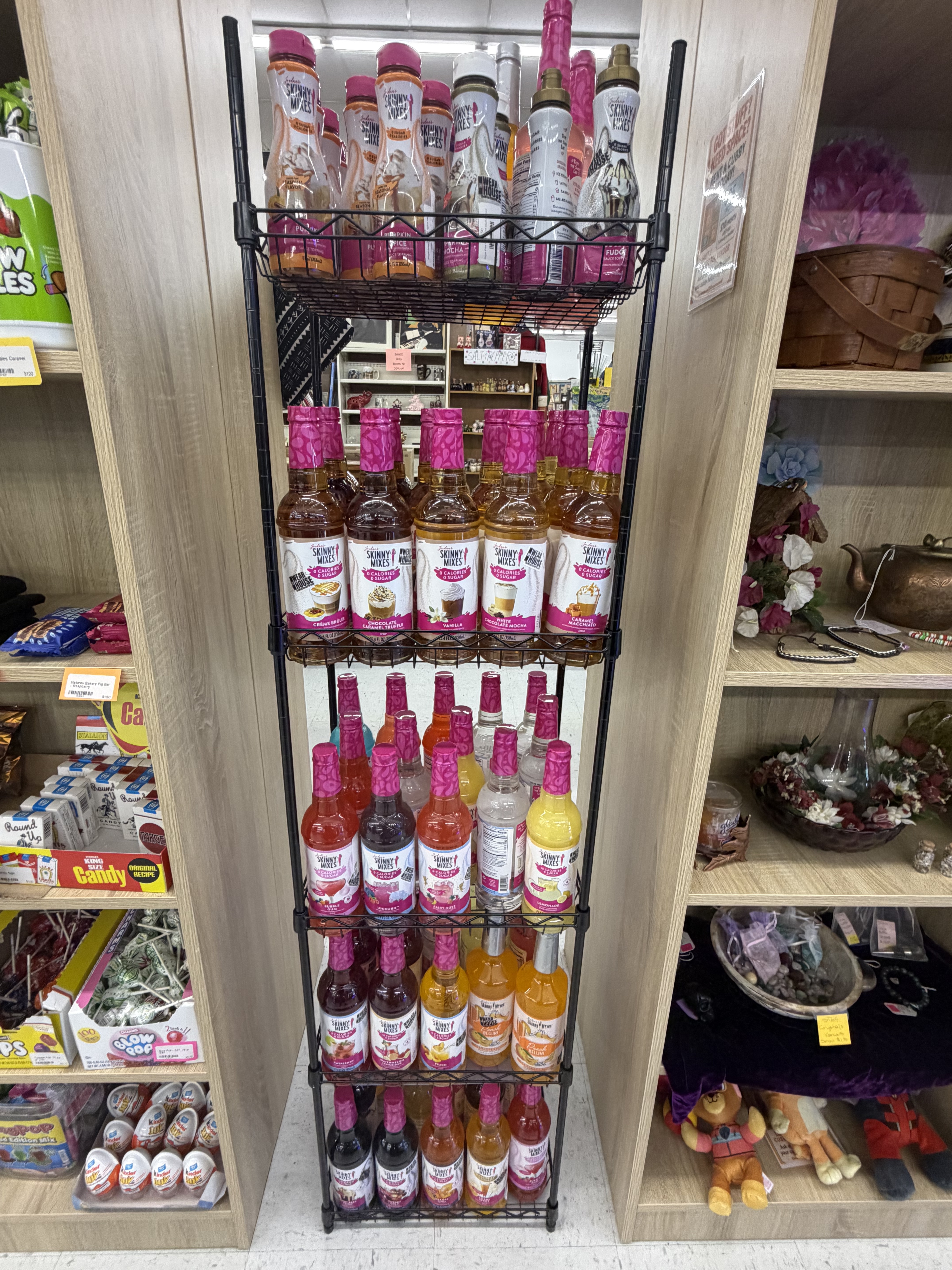 Skinny Mixes syrups display