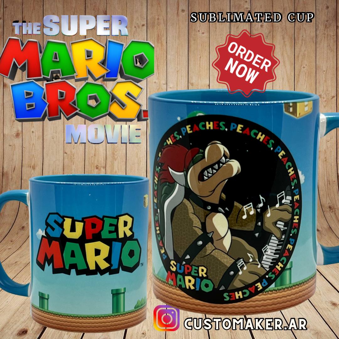 Super Mario Bros custom sublimation ceramic mug 11oz — Favorite characters personalized gift, US shipping