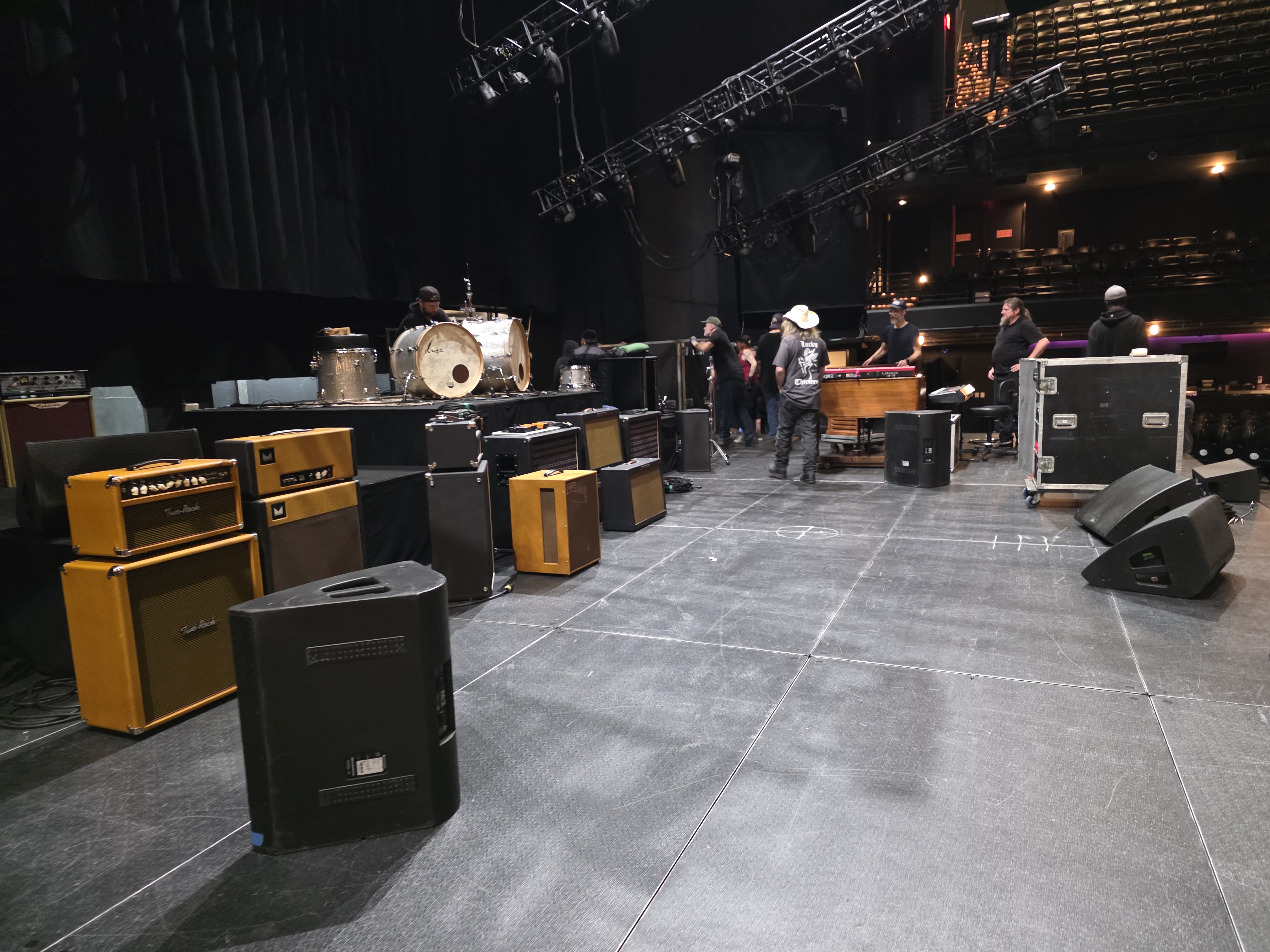 Backline and stage prep