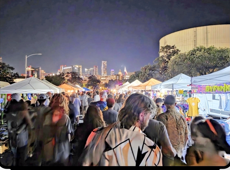 Shakedown Street after dark