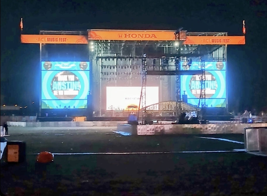 Honda stage at night — Thank You Austin