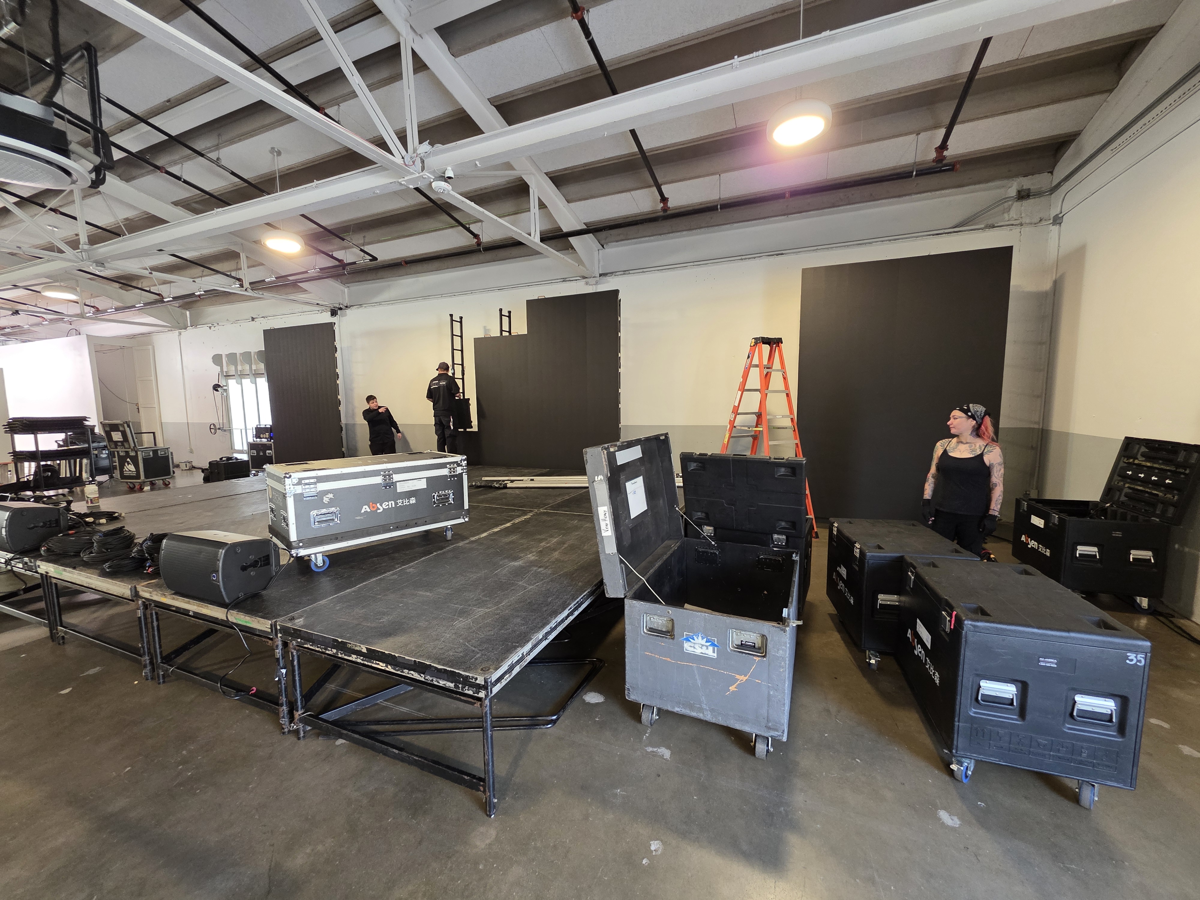 Stage and backdrop build
