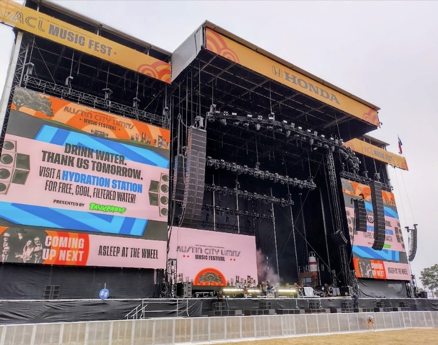 Honda stage — full front view with LED walls