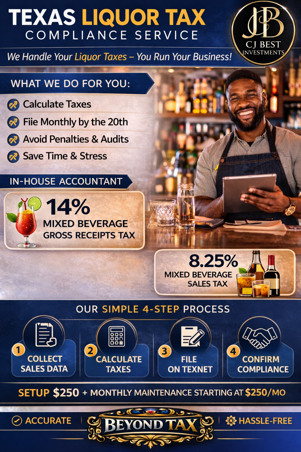 Texas Liquor Tax Compliance Service flyer