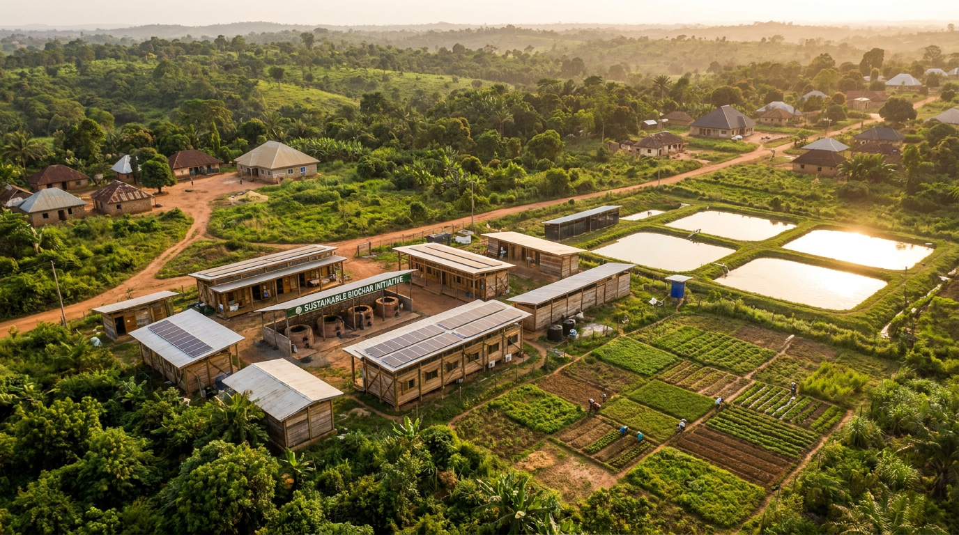 SAGA biochar and aquaculture infrastructure in Eastern Nigeria