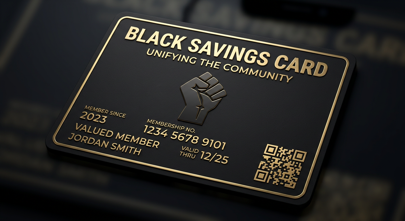 Black Savings Card