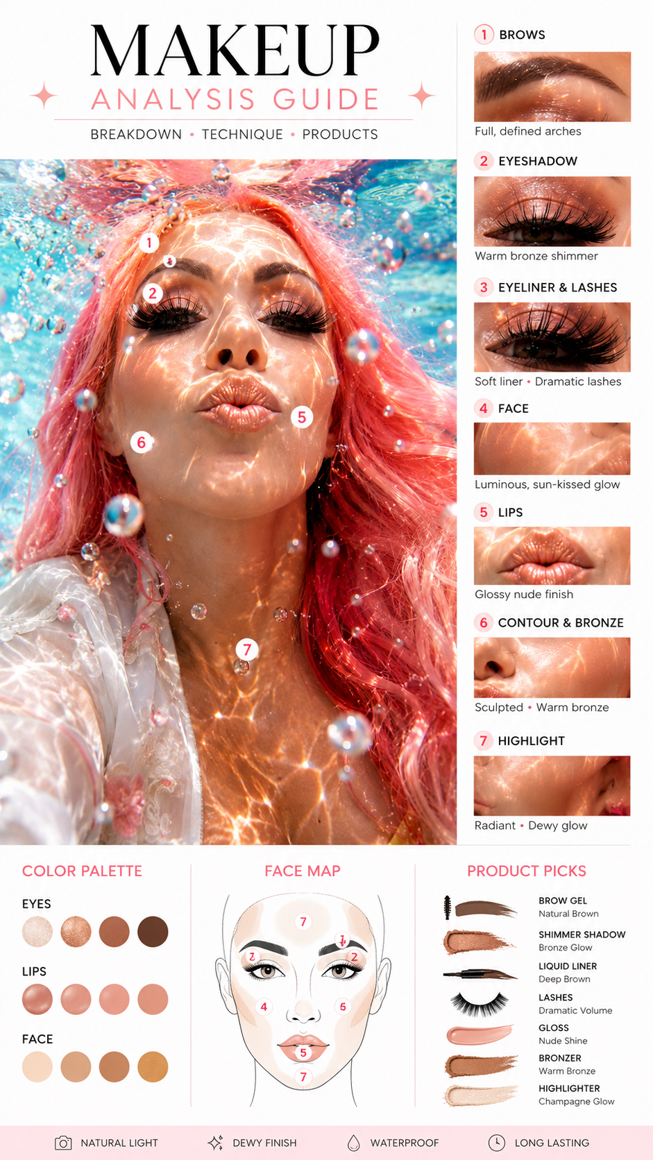 Makeup Analysis Guide — sun-kissed aqua beauty
