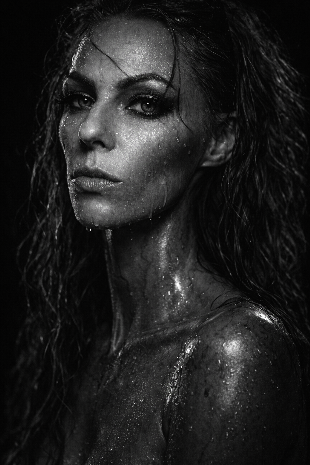 Dark dramatic portrait