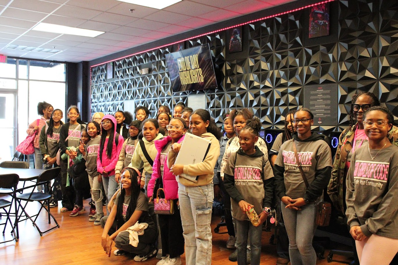 Large group visit to Alpha Esports & Technology