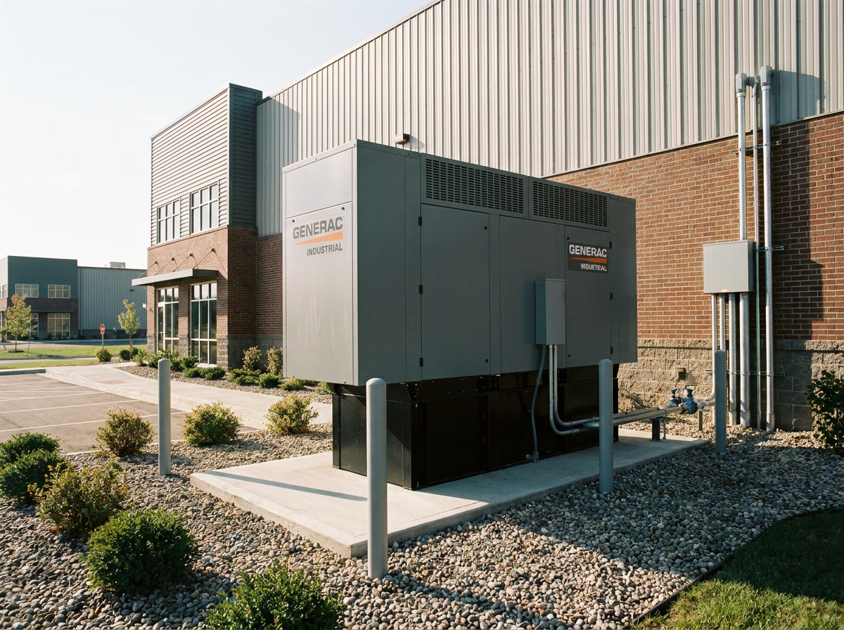 Generac commercial generator installation