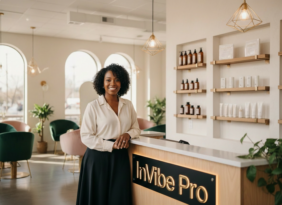 InVibe Pro salon front desk