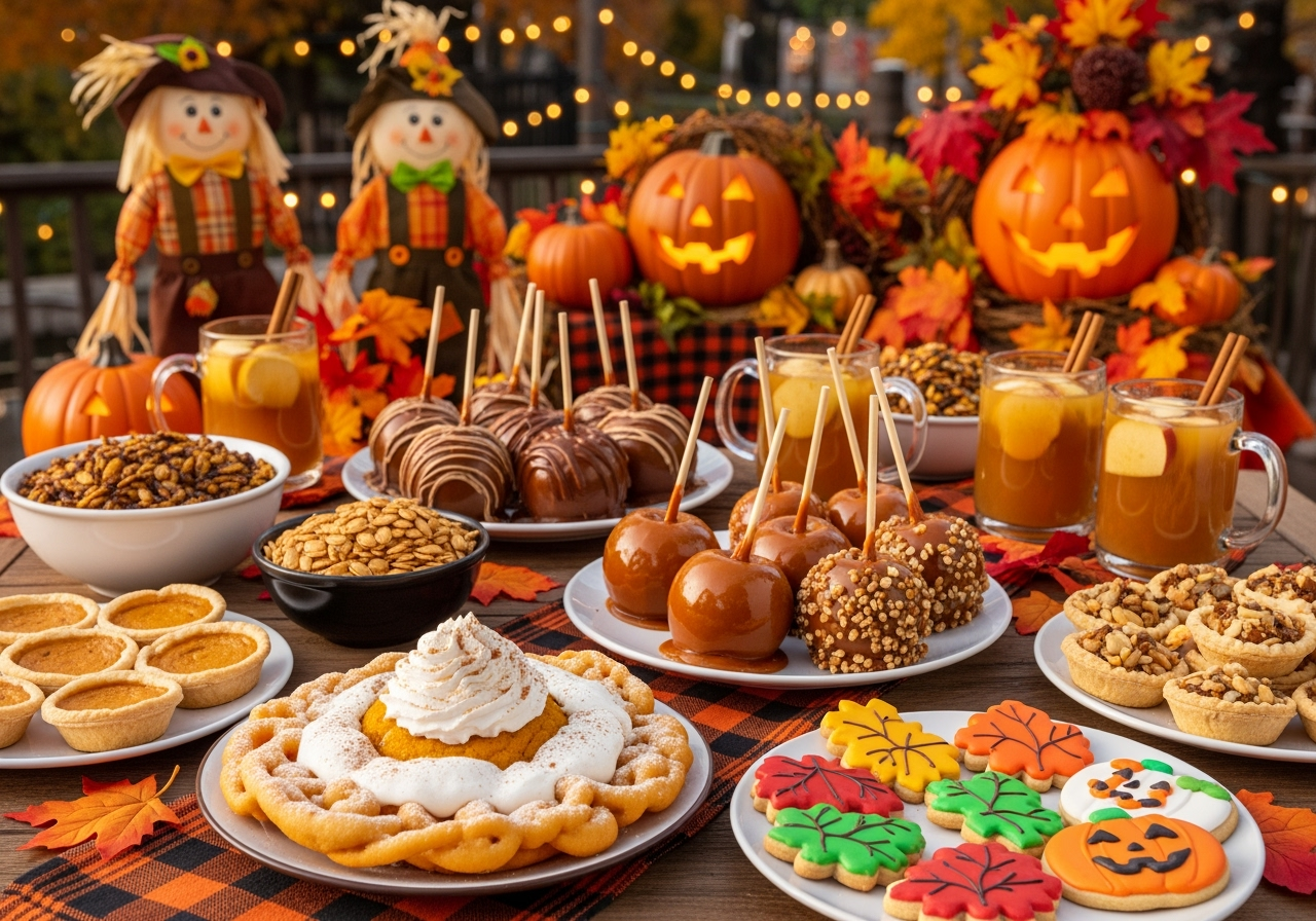 Halloween treats and autumn food at Dollywood including pumpkin treats