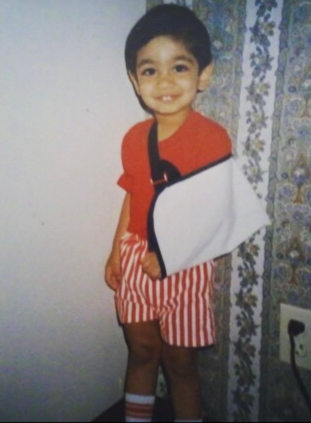 Pratik Patel as a young boy