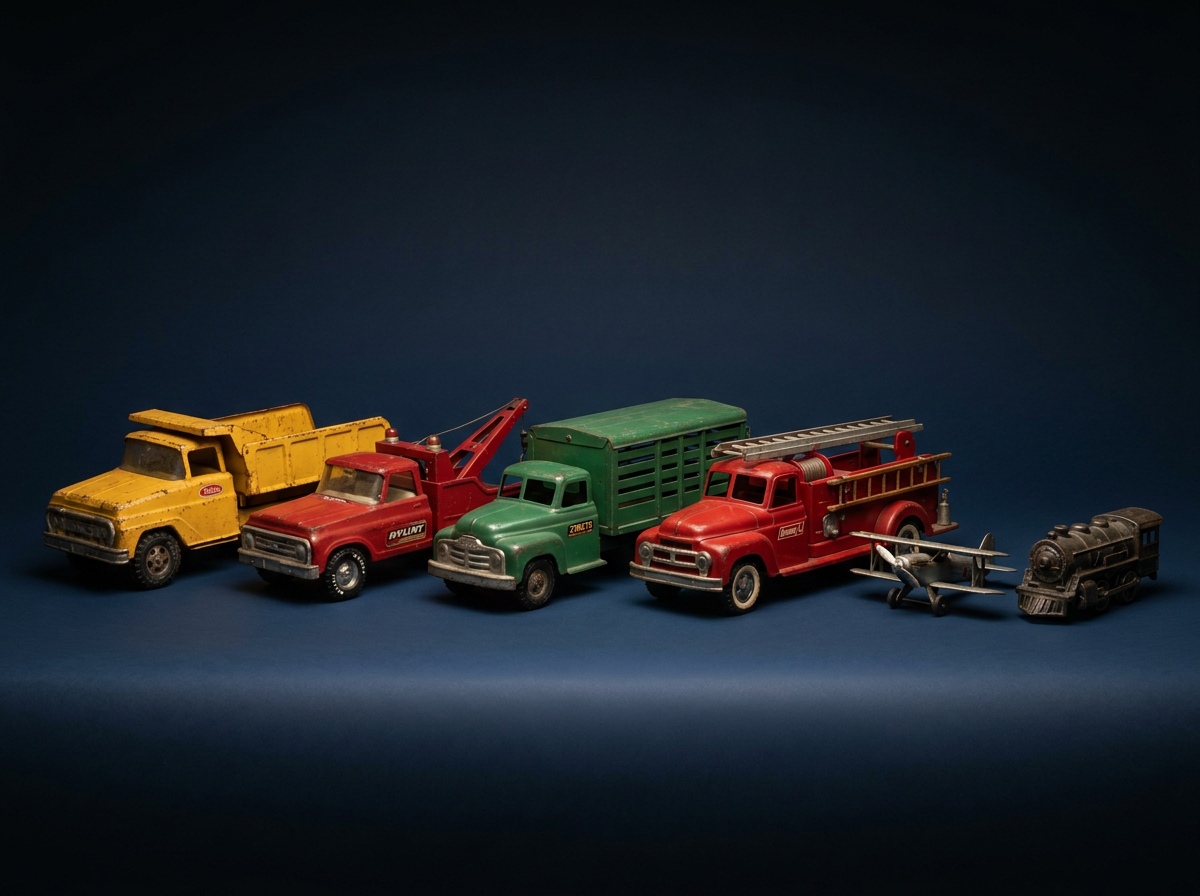 Vintage Metal Trucks & Vehicles