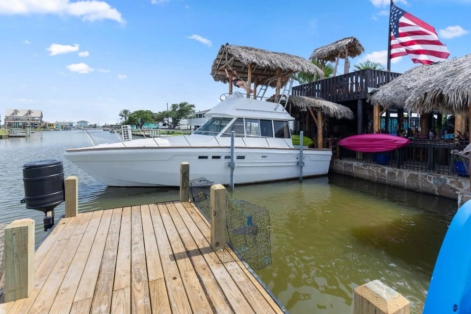 View from the dock at Crazy Crab Shack