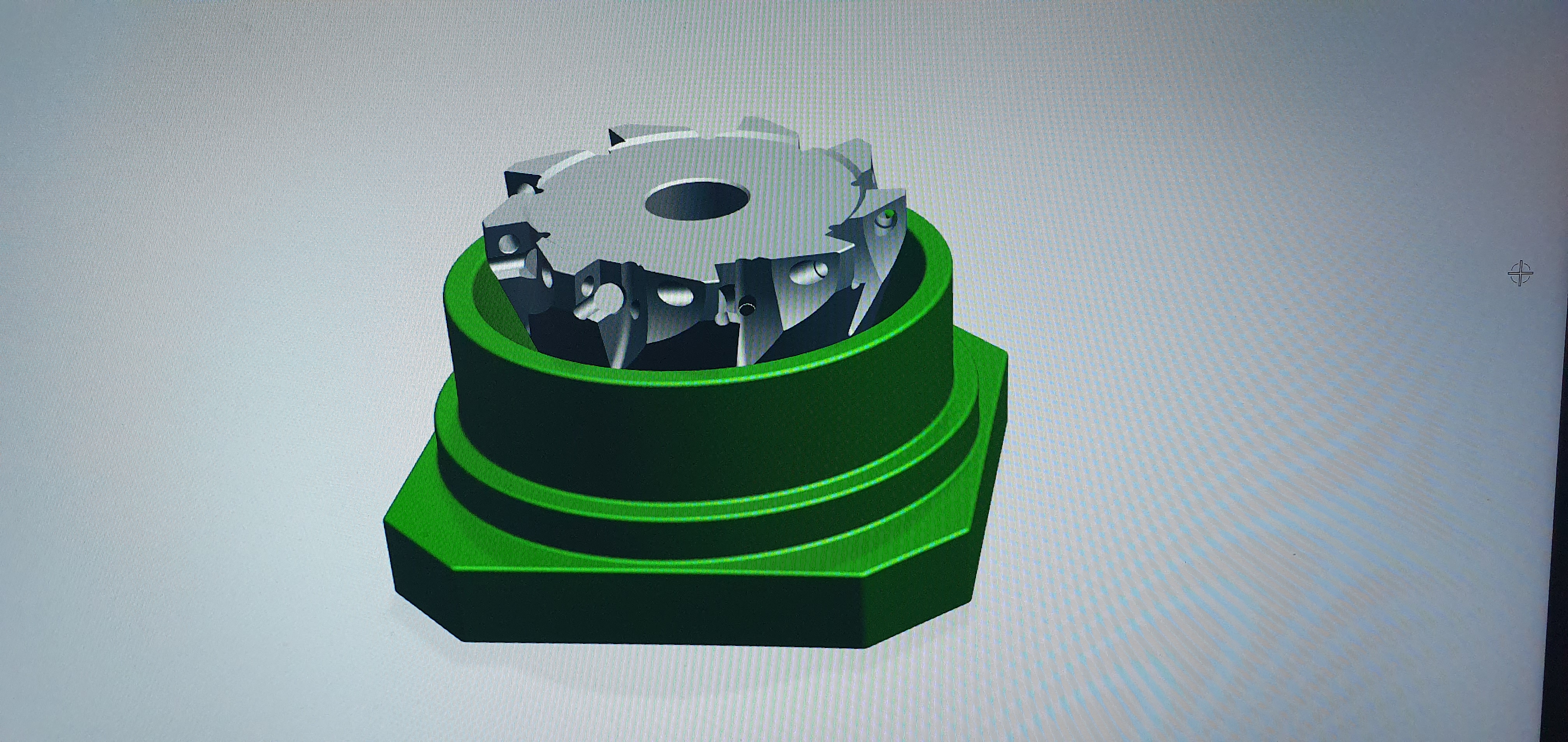 Engine block crankshaft machining
