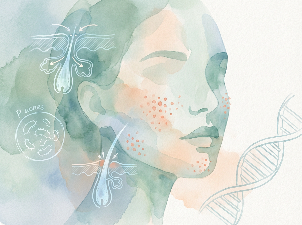 Clear, healthy skin after professional acne treatment at DESSNA in Marietta