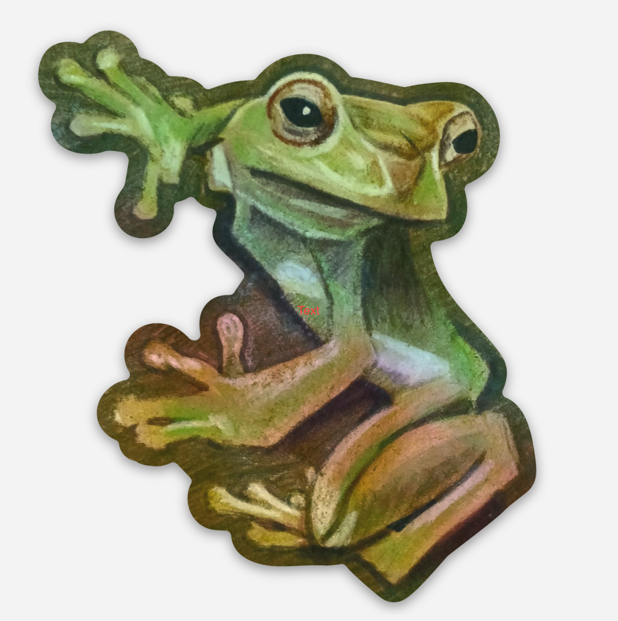 Green Tree Frog Sticker