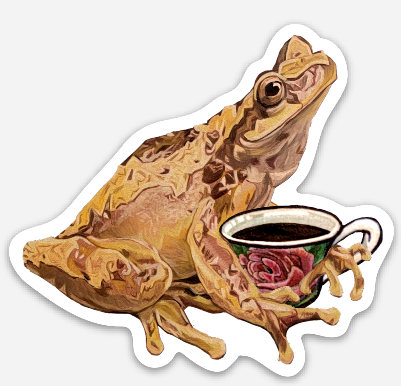 Toad & Teacup Sticker