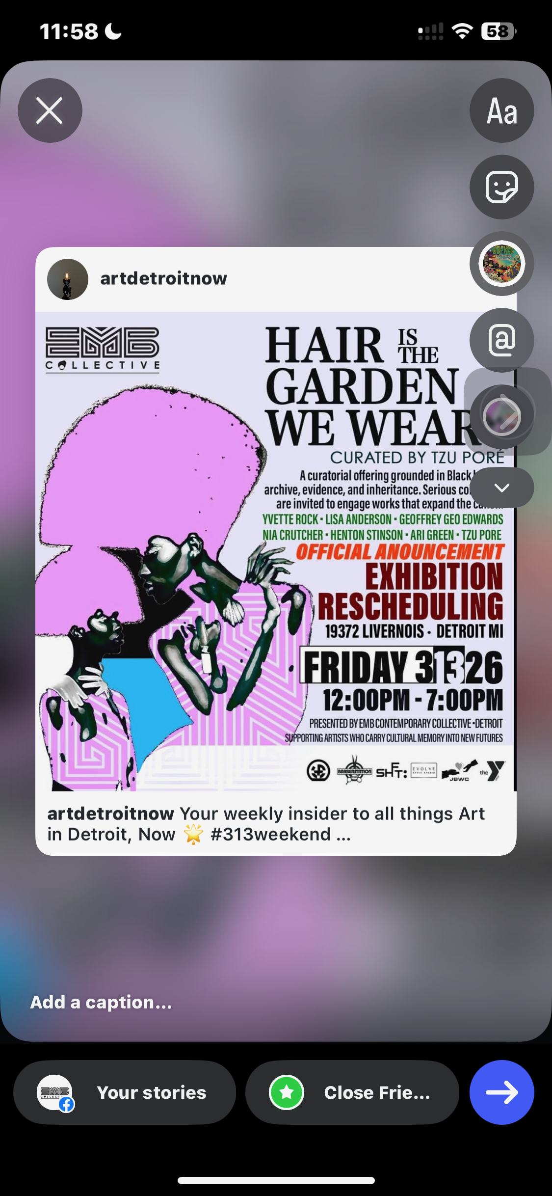 Hair Is the Garden We Wear — exhibition flyer